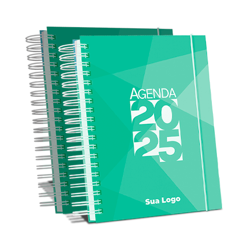 AGENDA DIÁRIA 2025 150x210mm CAPA DURA COM WIRE-O